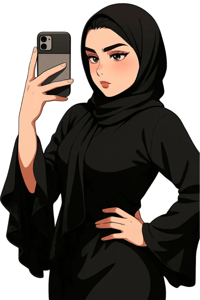 girl with phone art